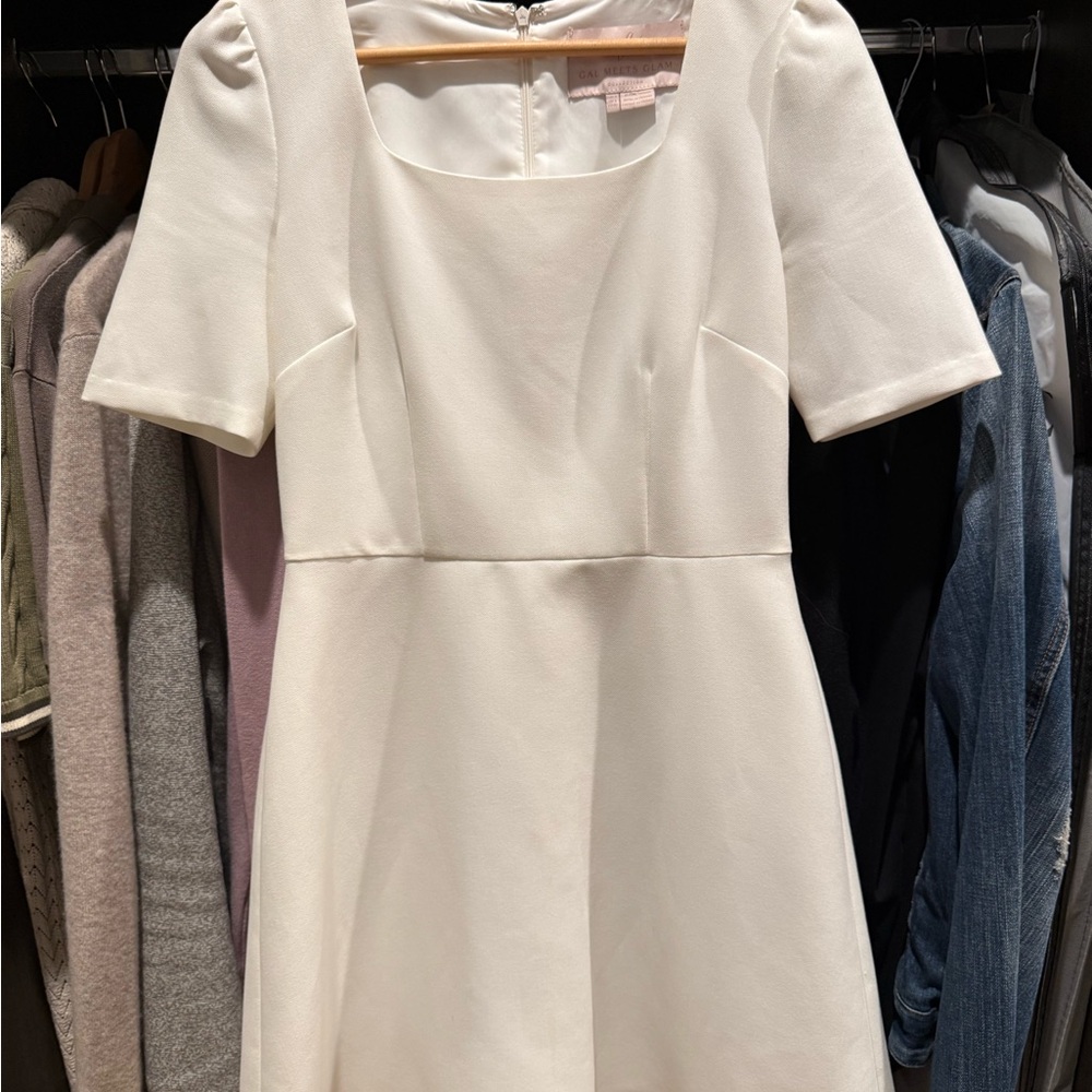 Gal Meets Glam cream Mini Dress